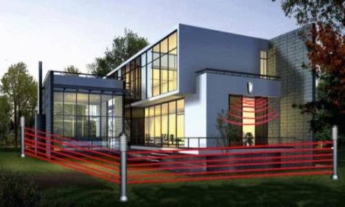 Vivienda con protección perimetral